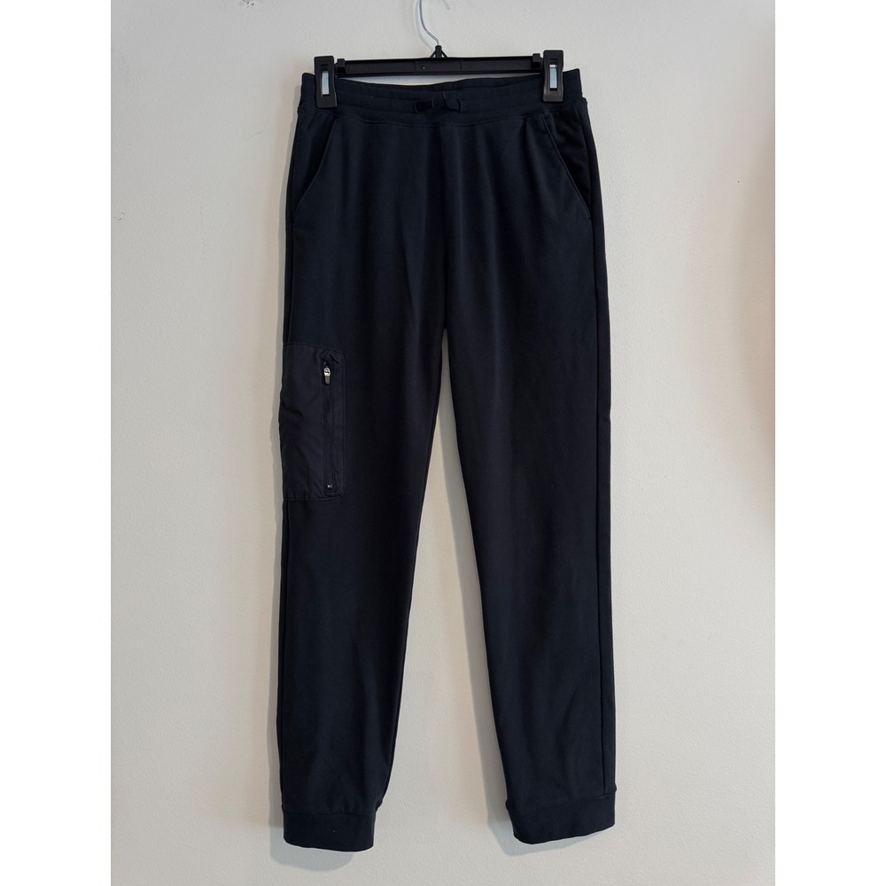 Abercrombie Kids Cargo Jogger Pants Boys 13/14 Black 4-Way Stretch